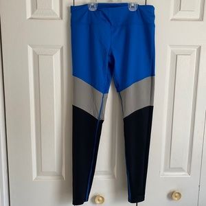 Virus Black & Blue Leggings Size Medium
